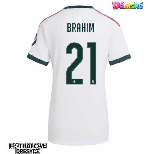 Real Madrid Brahim Diaz #21 Dámské Domácí Dres 2026-27 Krátký Rukáv Real Madrid Brahim Diaz #21 Dámské Domácí Dres 2026-27 Krátký Rukáv